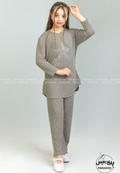 تصویر ست تونیک شلوار دخترانه جنس کریشه 