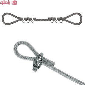 تصویر کرپی سیم بکسل یا بست سیم بکسل فولادی wire rope clips