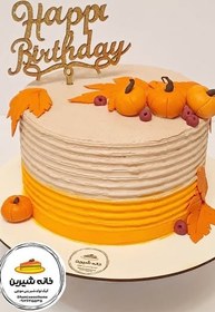 تصویر کیک تولد پاییزی شماره ۳ 