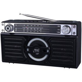 تصویر رادیو اسپیکر بلوتوثی رم و فلش خور خورشیدی KBroad KTF-2153 KBroad KTF-2153 Wireless Radio Speaker With Solar Panel