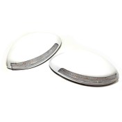 تصویر قاب چراغ دار آینه بغل 206SD , 207i و 206 | Zrin sanat | رنگ سفید | پک 2 عددی 