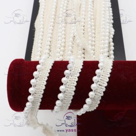 تصویر نوار مغزی مرواریدی سفید OFF WHITE 