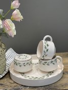 تصویر ست چایخوری دو نفره برگ زیتونی 