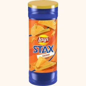 تصویر چیپس سیب زمینی بدون گلوتن لیز (Lays) با طعم پنیر چدار 