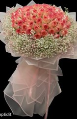 تصویر دسته گل رز ۸۰شاخه 