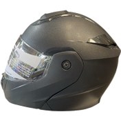 تصویر کلاه کاسکت فک متحرک کابیتا مشکی مات 