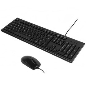 تصویر کیبورد و ماوس ای فورتک مدل KR-8572S - 18 ماهه نوترونیک A4Tech KR-8572S USB Keyboard and Mouse