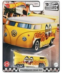 تصویر ماشین اسباب بازی اتوبوس درگ فولکس واگن هات ویلز HOT WHEELS 