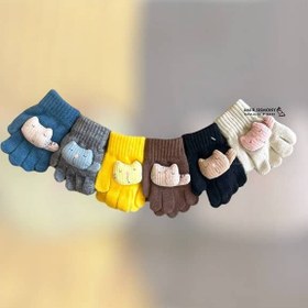 تصویر دستکش بچگانه انگشتی عروسک دار 