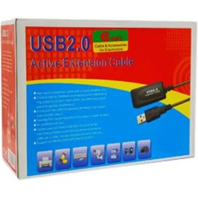 تصویر کابل افزایش طول 20 متری تقویت شده USB 