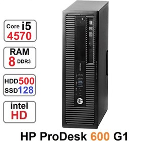 تصویر مینی کیس HP ProDesk 600G1 SFF Core i5-4570رم8و128 