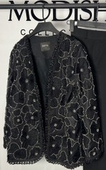 تصویر مانتو لومانا کد A28 مشکی 