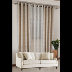 تصویر پک 3 تیکه مخمل طلاکوب درختی کرم و کرپ محو ابری 