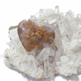 تصویر عقیق پاییزی قلبی کوچک 