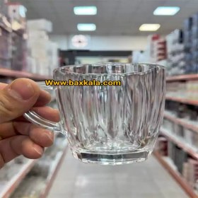 تصویر فنجان شیشه‌ای پاشاباغچه مدل 55083 بسته ۲ عددی دیاموند 