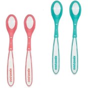 تصویر قاشق حرارتی مدل Boo كيكابو Kikkaboo Kikkaboo spoon Boo thermal model 6+months 2 pieces code:31843