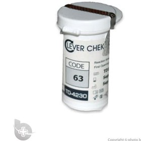 تصویر نوار تست قند خون کلورچک Clever Chek TD-4230 Clever Chek Blood Glucose test strip