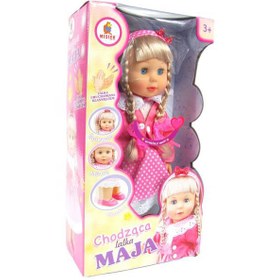 تصویر عروسک راه رونده واکنشی موزیکال چشم متحرک WALKING DOLL ITEM NO _ 68037