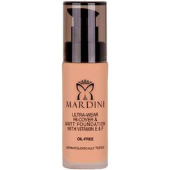 تصویر کرم پودر اولترا کاور مات با پوشانندگی بالا 30 میل ماردینی 307 Mardini Ultra Wear Hi Cover And Matte Foundation 30ml