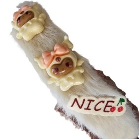 تصویر تل پیکسل‌دار رنگ کرم سفید طرح کورومی سفید 