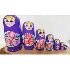 تصویر عروسک چوبی ماتروشکا 7 تکه MOBGİFT 