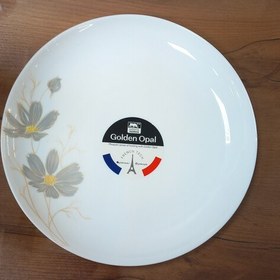 تصویر بشقاب پلو خوری گلدن اوپال طرح شقایق بسته ۶ عددی سایز ۲۵ 