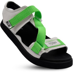 تصویر صندل بچه گانه سبز نومینو زیگزاگی Nominoo green zigzag sandal 