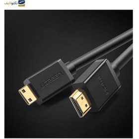 تصویر کابل تبدیل HDMI به Mini HDMI یوگرین 1.5 متری Ugreen HD108 11167 Ugreen HDMI Male to Mini HDMI Male Converter Cable 1.5M HD108-11167