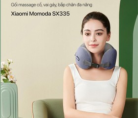 تصویر ماساژور گردن، شانه و پا قابل حمل شیائومی Xiaomi massage SX335 Neck and Calf massage pillow Momoda Xiaomi massage SX335 Neck and Calf massage pillow Momoda