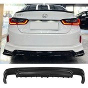 تصویر سپر خودرو دیفیوزر اضافی عقب هوندا سیتی پلاستیک مشکی 2022 2025 بادی کیت افزودن پوشش گلگیر AkmTuning 