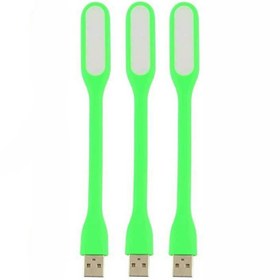 تصویر چراغ LED مدل Flexible USB Light مجموعه 3 عددی سبز قطعات جانبی موبایل و تبلت