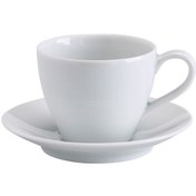 تصویر فنجان و زیر قهوه آیکیا، مدل VÄRDERA ، سفید/ 20 سی سی 