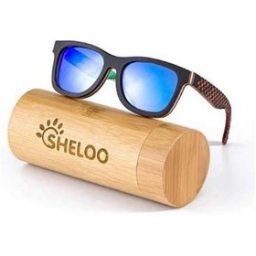 تصویر عینک آفتابی زنانه و مردانه شلو Sheloo Bamboo Wood Sunglasses For Men and Women 
