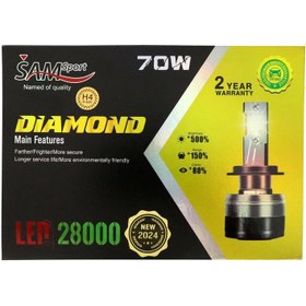 تصویر لامپ هدلایت خودرو سام DIAMOND H1 