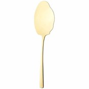 تصویر کفگیر بزرگ ناب استیل مدل فلورانس طلایی 