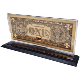 تصویر تندیس روکش طلا یک دلاری 