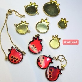 تصویر فریم برنجی انار 