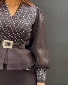 تصویر شومیز نگینی دونا کد (449) 