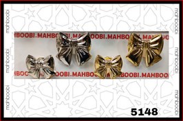 تصویر دکمه 2 سایز طرح پاپیونی مدل ابکاری کد 5148 بسته 160 عددی 