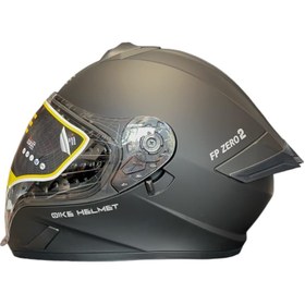 تصویر کلاه کاسکت فک ثابت QIKE مدل matt black 