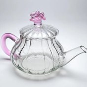 تصویر قوری زعفران پیرکس رز 