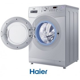 تصویر لباسشویی 6 کیلویی 1000 دور حایر Haier مدل HWM-610W سفید ماشین لباسشویی 6 کیلویی حایر Haier مدل HWM-610W بدنه سفید درب سفید دارای برنامه عیب یاب خودکار و سیستم شستشوی سریع 30 دقیقه ای میباشد .