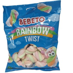 تصویر مارشمالو ببتو مدل رنگین کمان پیچی (Rainbow Twist) 135 گرمی 