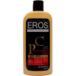 تصویر شامپو تثبیت کننده رنگ مو ایروس مدل Free Sulfate PC حجم 500 میلی لیتر EROS COLORED HAIR SHAMPOO