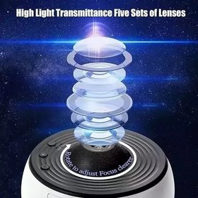 تصویر چراغ خواب پروژکتور دیسکی کهکشانی Galaxy Disc Projector Night Light