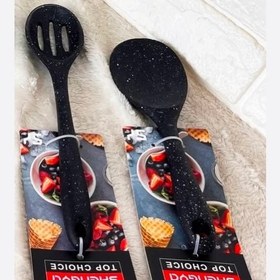 تصویر کفگیر و ملاقه سیلیکونی شنگیا 