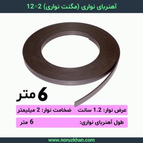 تصویر آهنربا نواری 2 در 12 - 6 متری 