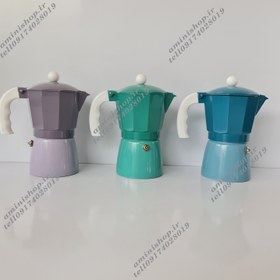 تصویر قهوه جوش موکا رنگی 6CUP 