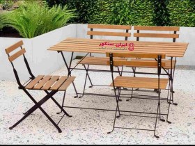 تصویر میز و صندلی تاشو 4 نفره مقاوم - ایران ستکور 