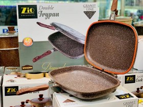 تصویر تابه رژیمی دو طرفه گرانیتی زیو Zio مدل Z-7576 - سایز40 Two-sided Zio granite diet pan, model Z-7576